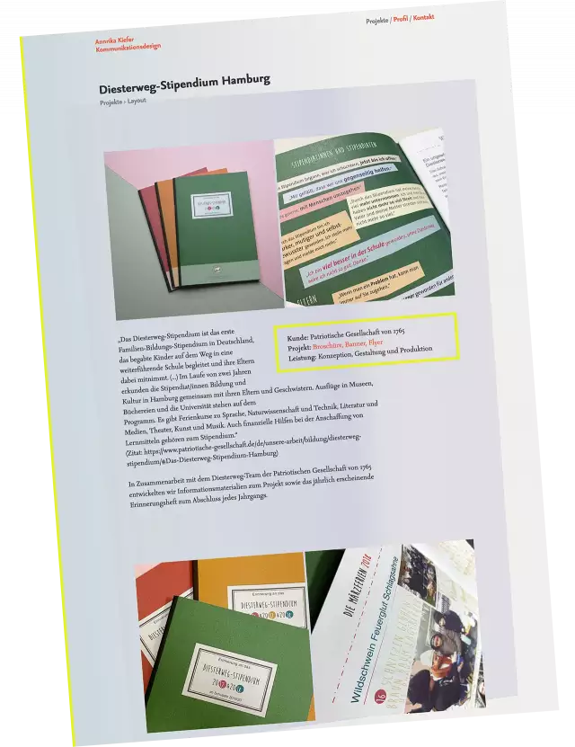 Annrika Kiefer Website Screenshot Projekt