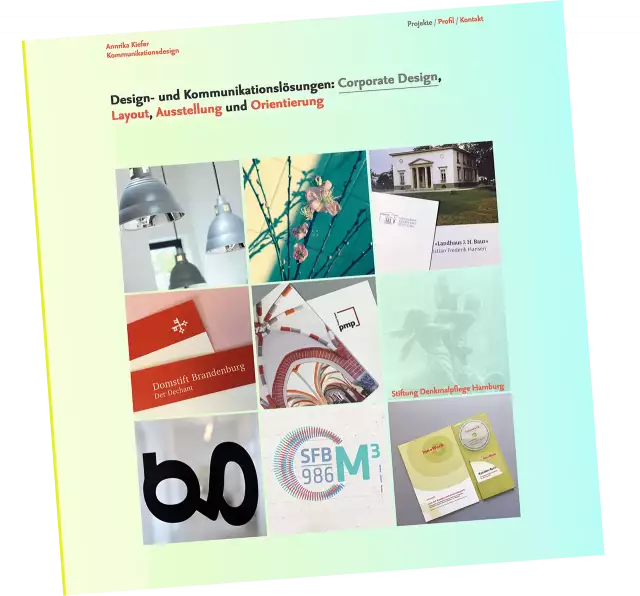 Annrika Kiefer Website Screenshot Startseite