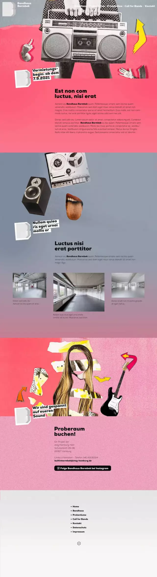 Screenshot Entwurf Bandhaus Barmbek