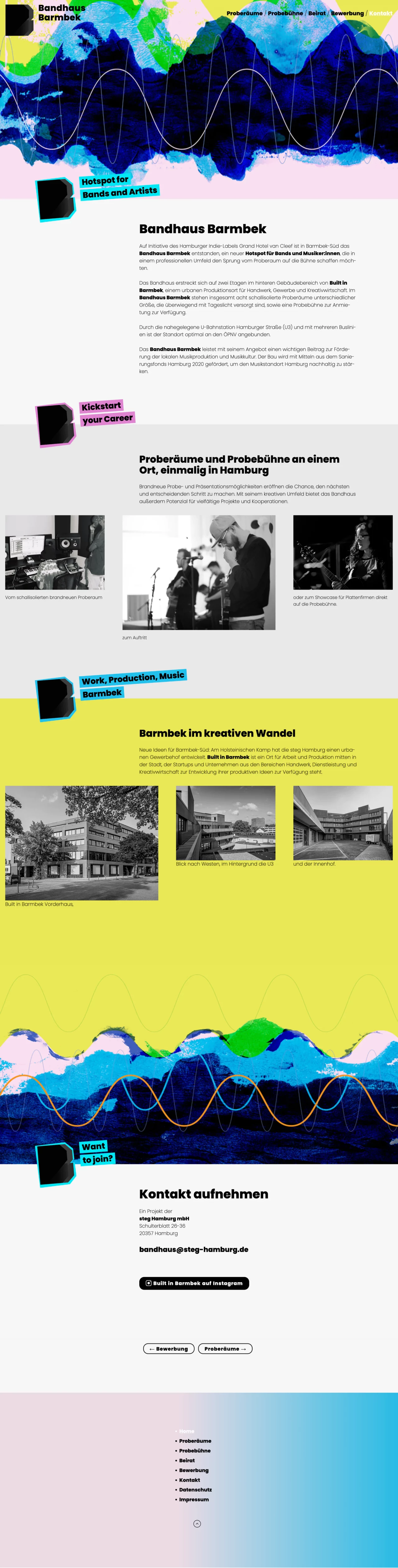 Screenshot Entwurf Bandhaus Barmbek