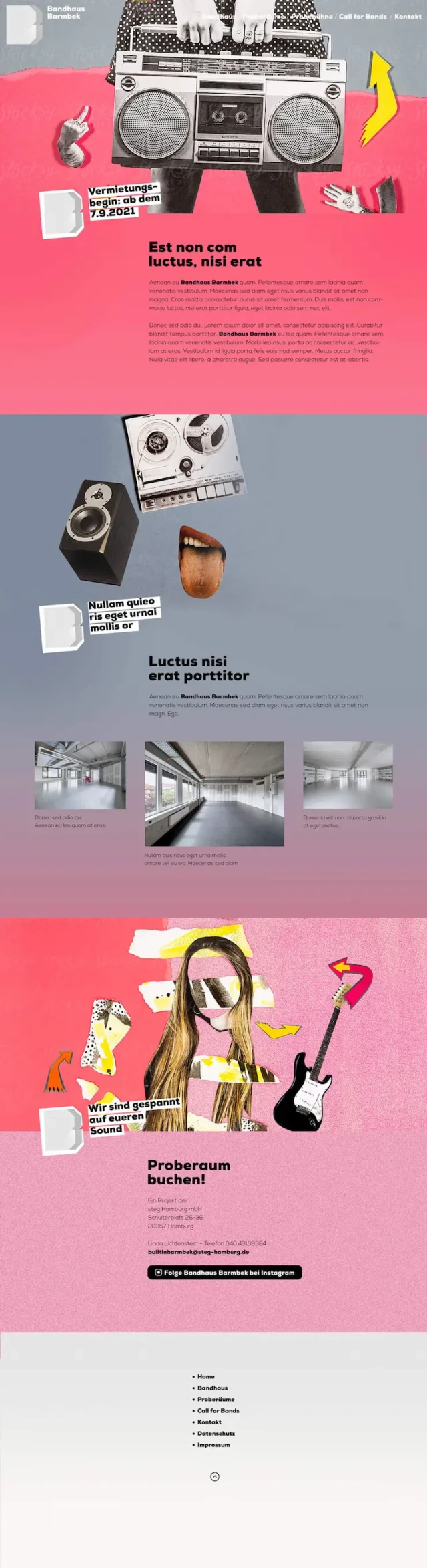 Screenshot Entwurf Bandhaus Barmbek
