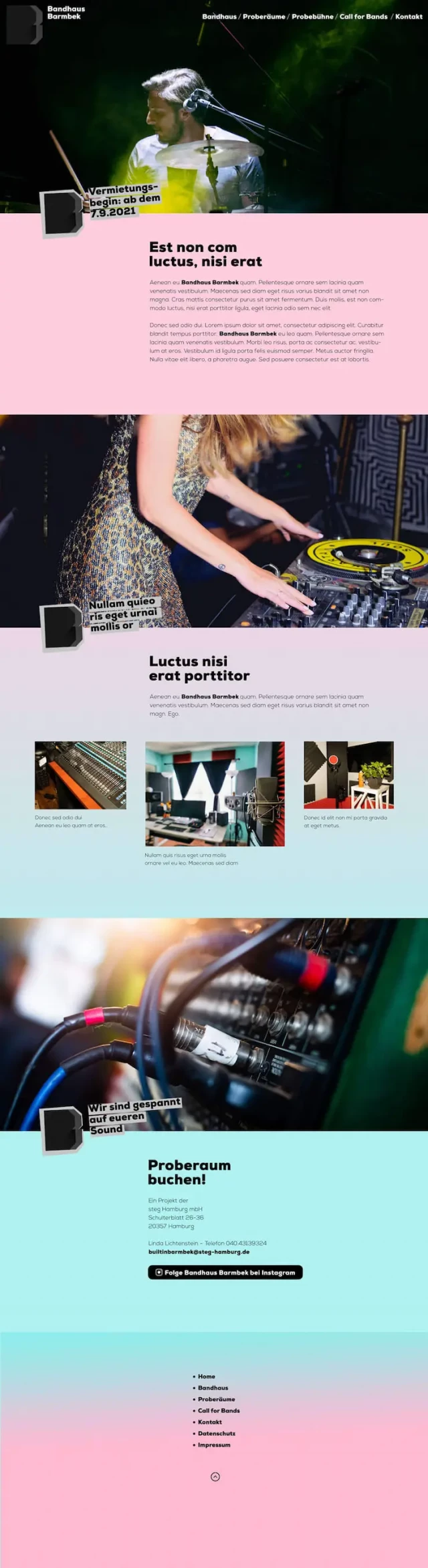 Screenshot Entwurf Bandhaus Barmbek