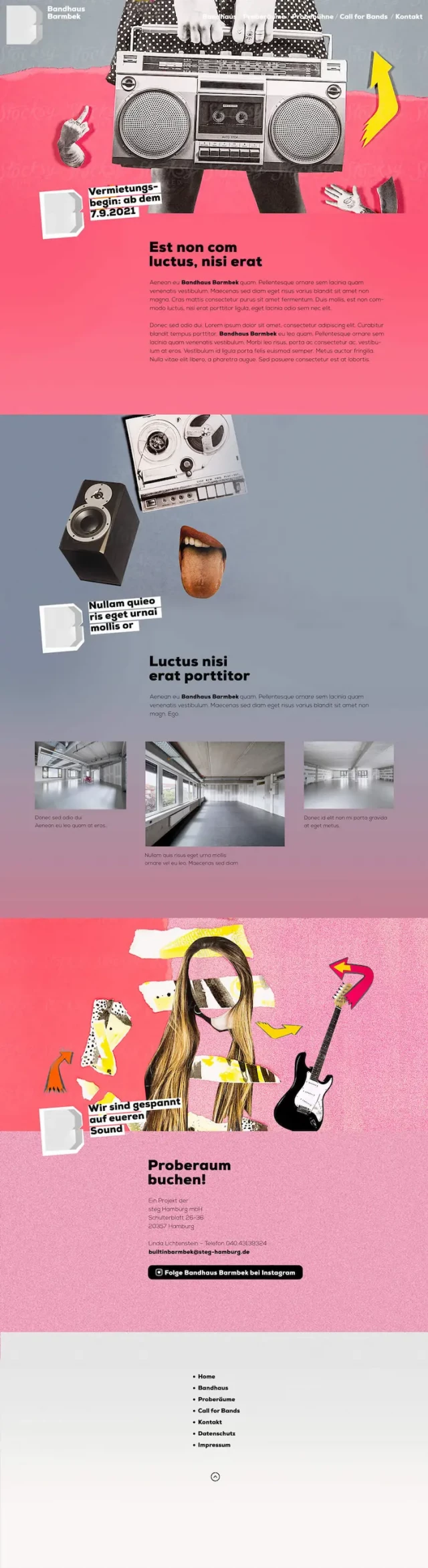 Screenshot Entwurf Bandhaus Barmbek
