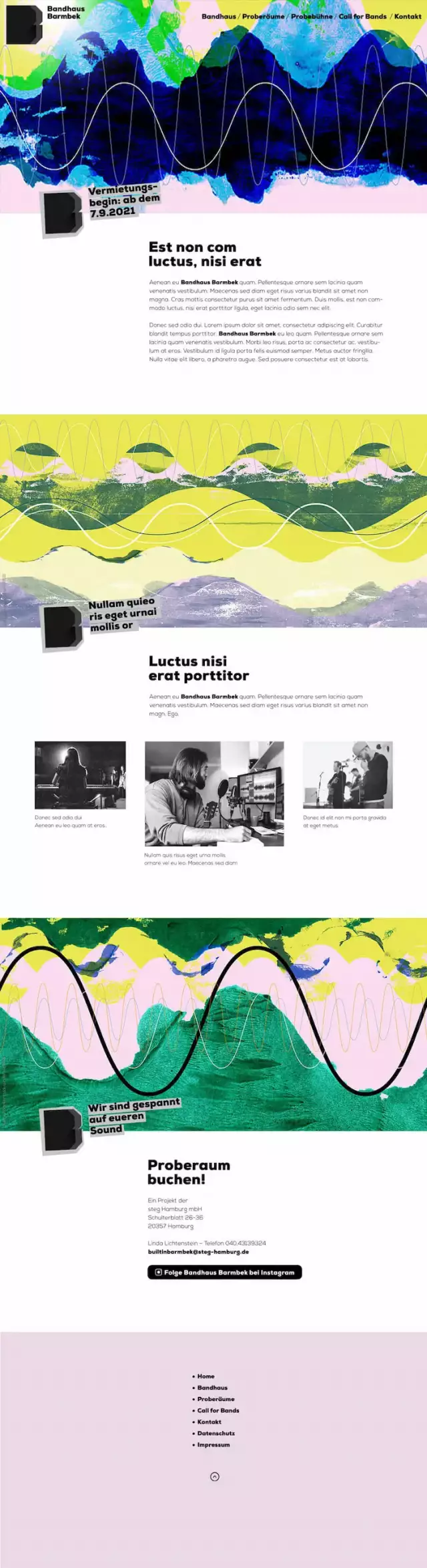 Screenshot Entwurf Bandhaus Barmbek