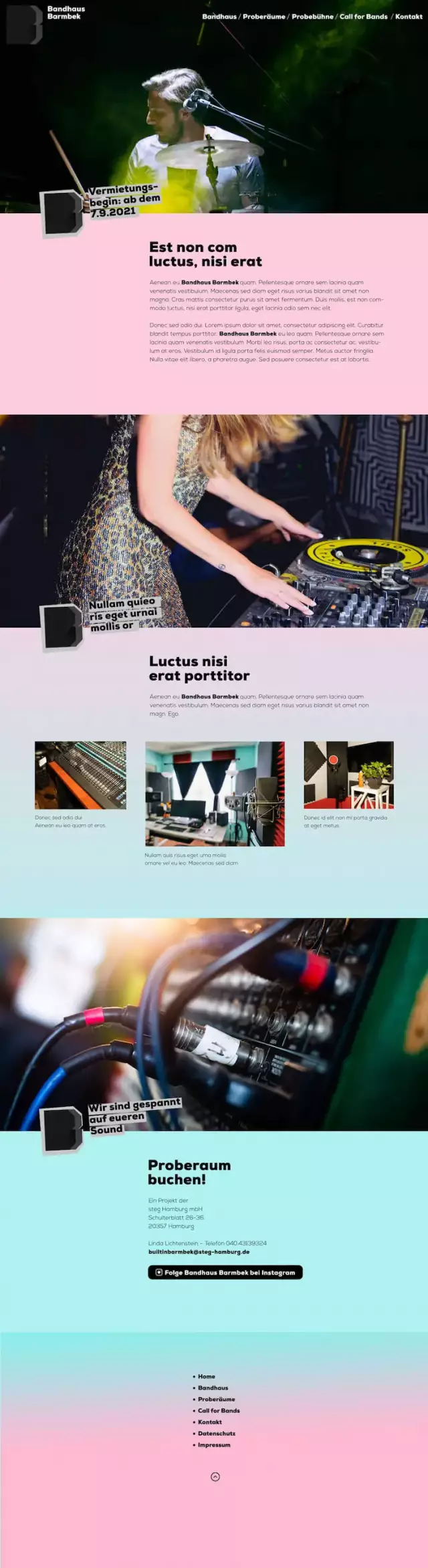 Screenshot Entwurf Bandhaus Barmbek