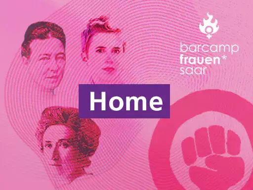 Feministisches Barcamp Frauen saar, variabler Teaser HOME