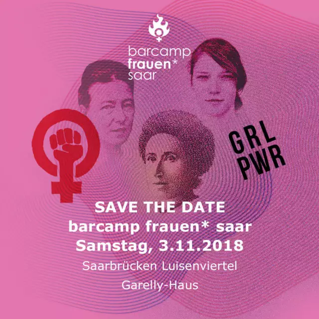 Feministisches Barcamp Frauen saar, variables SharePic