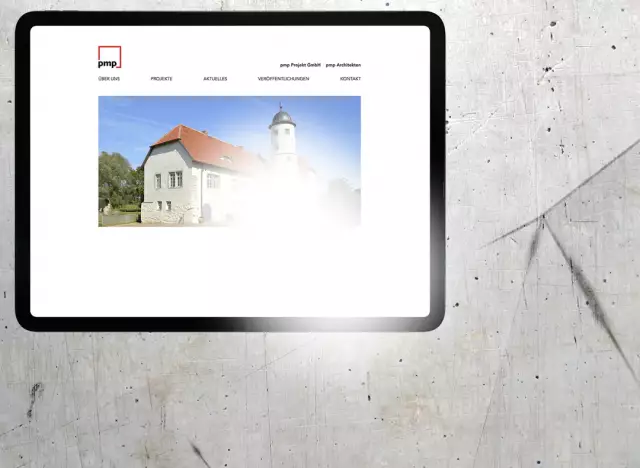 Webdesign für Architekturbüro, Screenshot Projekte