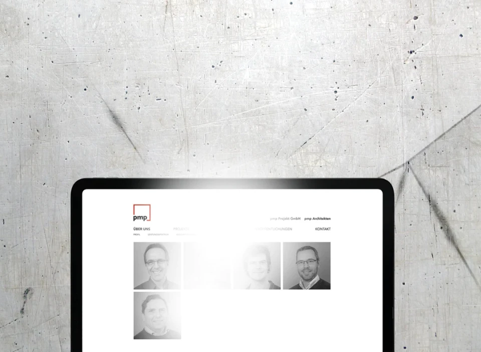 Webdesign für Architekten, Screenshot