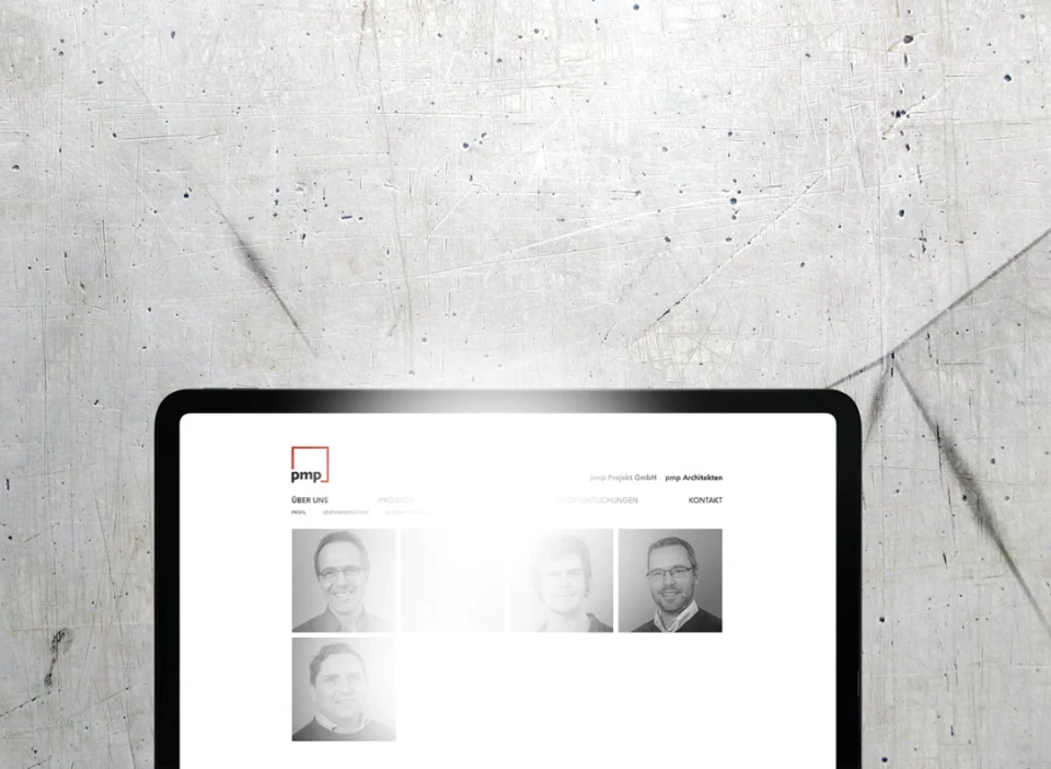 Webdesign für Architekten, Screenshot