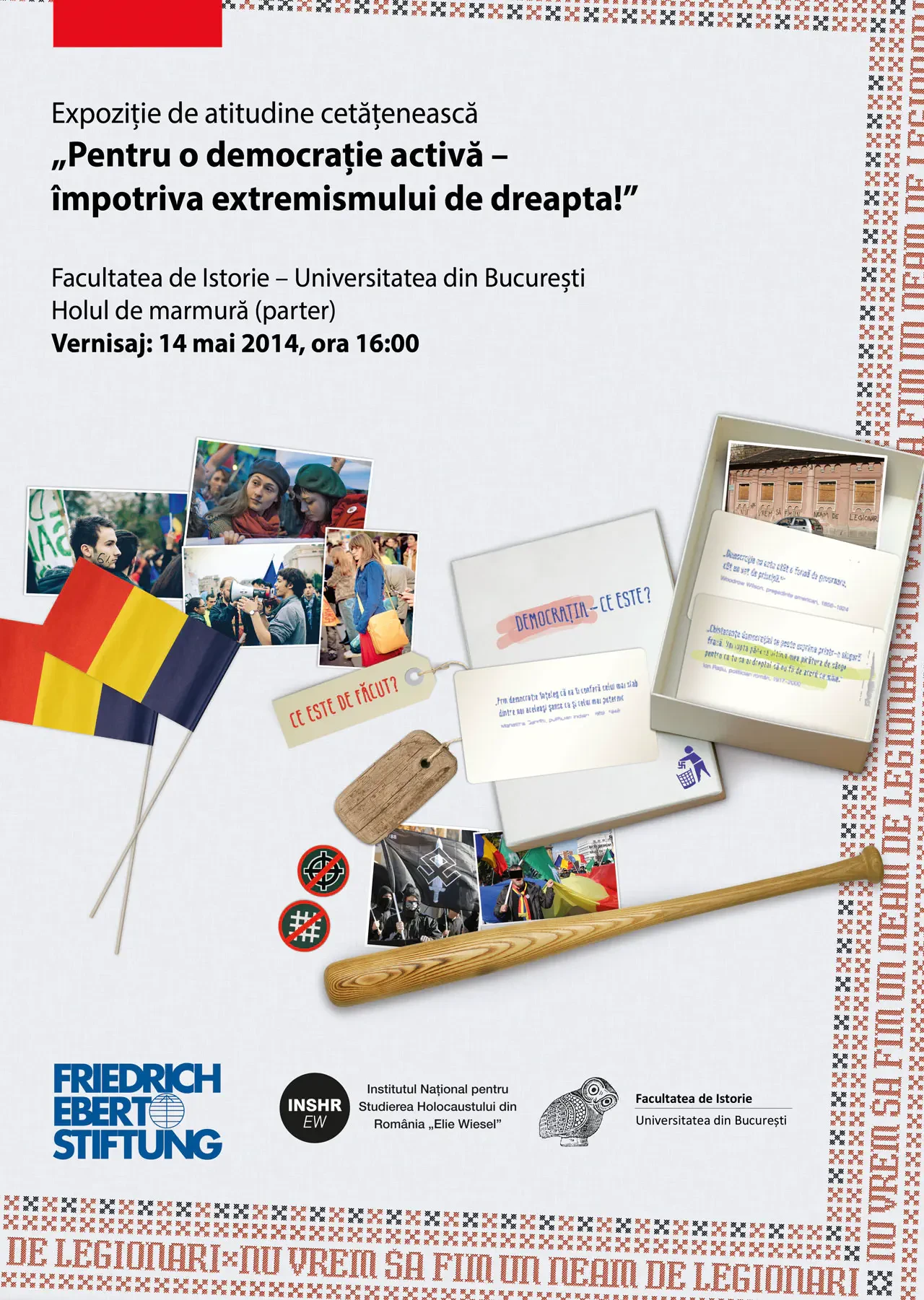 Ausstellung gegen Rechts in Rumänien, Plakat