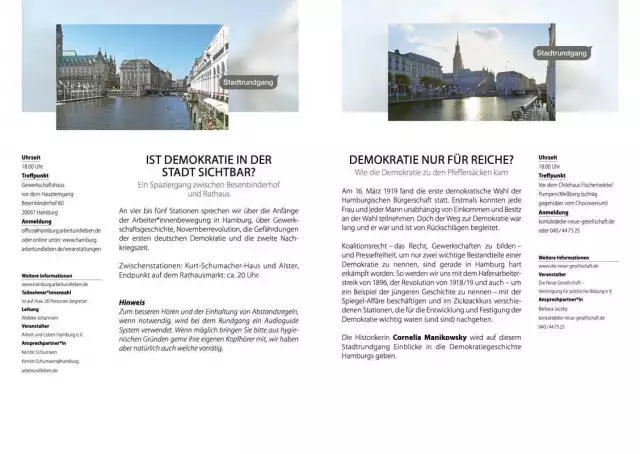 Design für Events, Veranstaltung politische Bildung, Broschüre Innenlayout 7