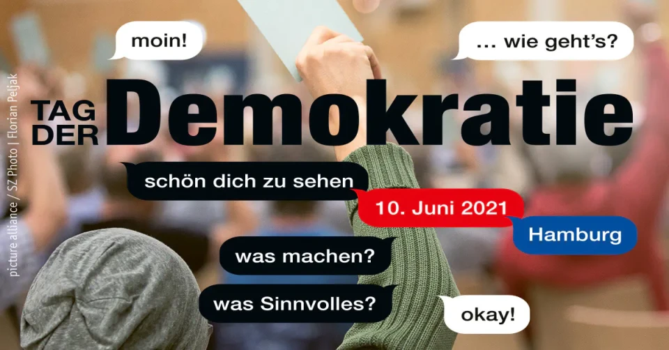 Design für Events, Veranstaltung politische Bildung, Entwurf Flyer