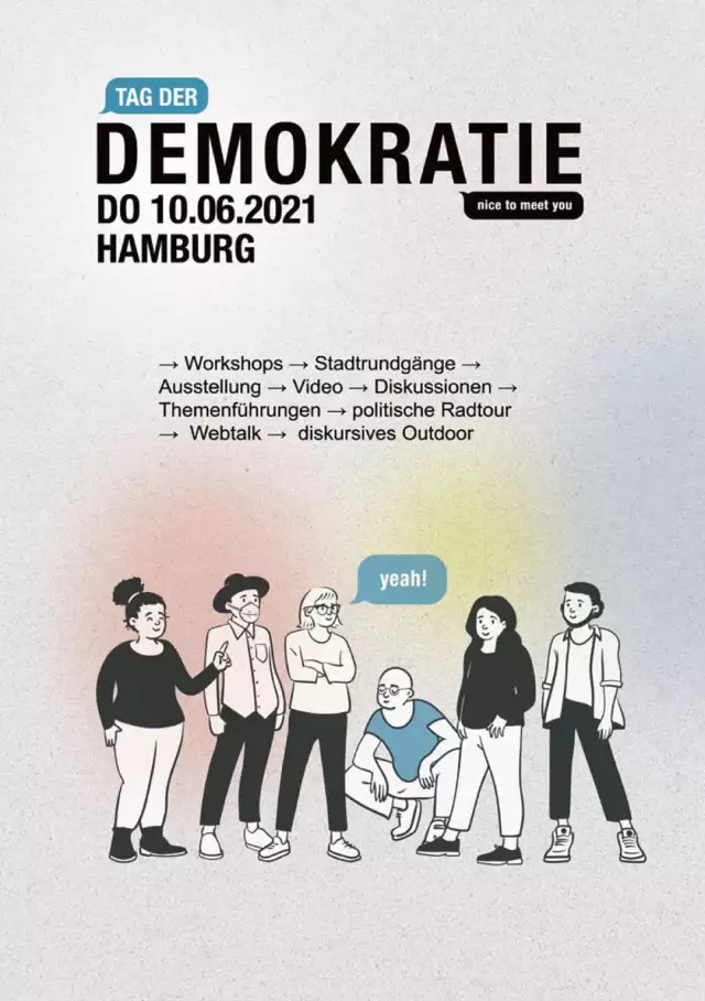 Design für Events, Veranstaltung politische Bildung, Entwurf, Zechung