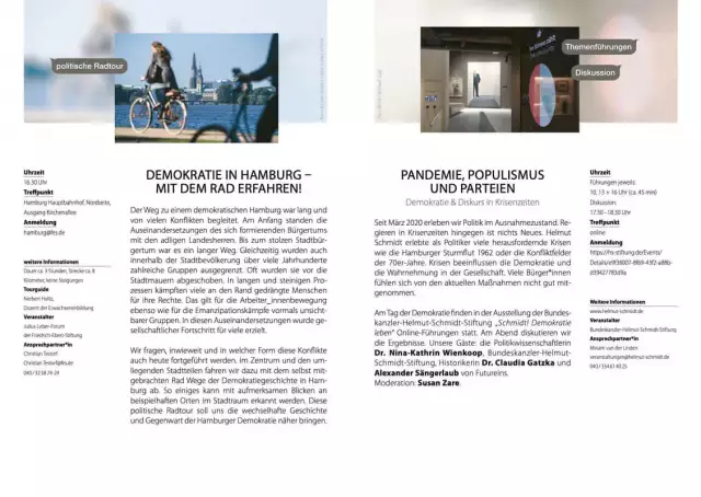 Design für Events, Veranstaltung politische Bildung, Broschüre Innenlayout 5