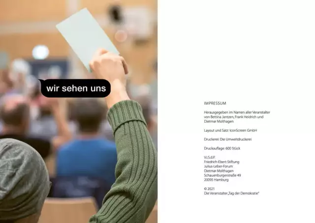 Design für Events, Veranstaltung politische Bildung, Broschüre Innenlayout 11