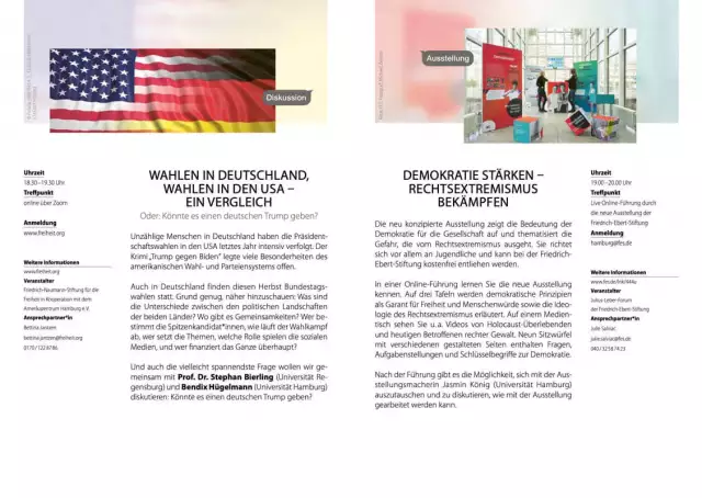 Design für Events, Veranstaltung politische Bildung, Broschüre Innenlayout 8