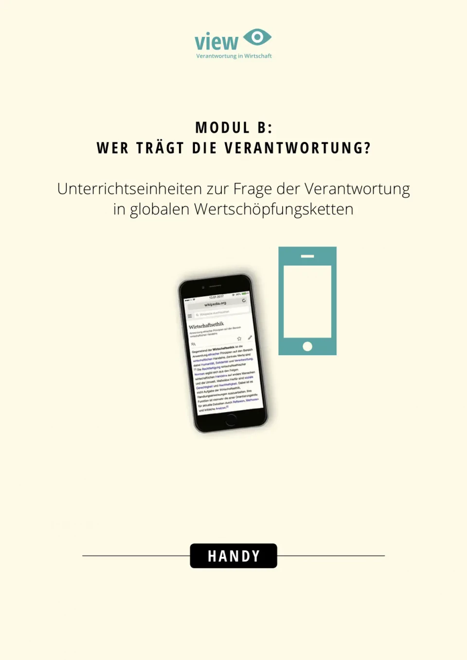 Unterrichtsmaterialien Wirtschaftsethik, Cover Wertschöpfungskette