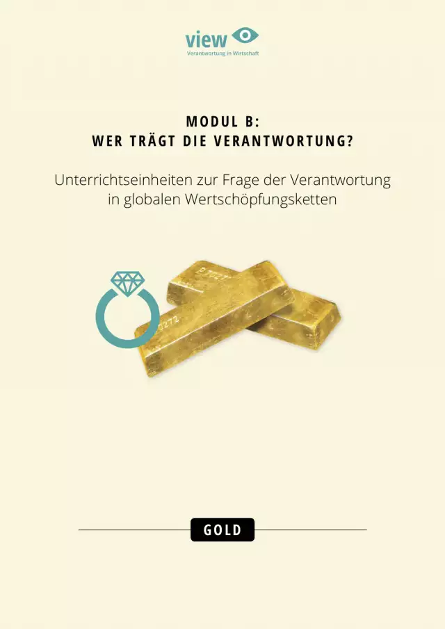 Unterrichtsmaterialien Wirtschaftsethik, Cover Gold