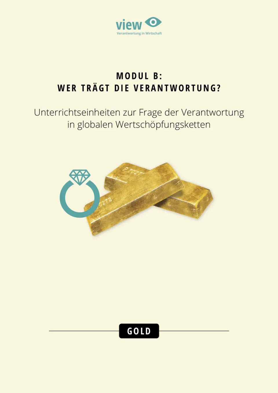 Unterrichtsmaterialien Wirtschaftsethik, Cover Gold
