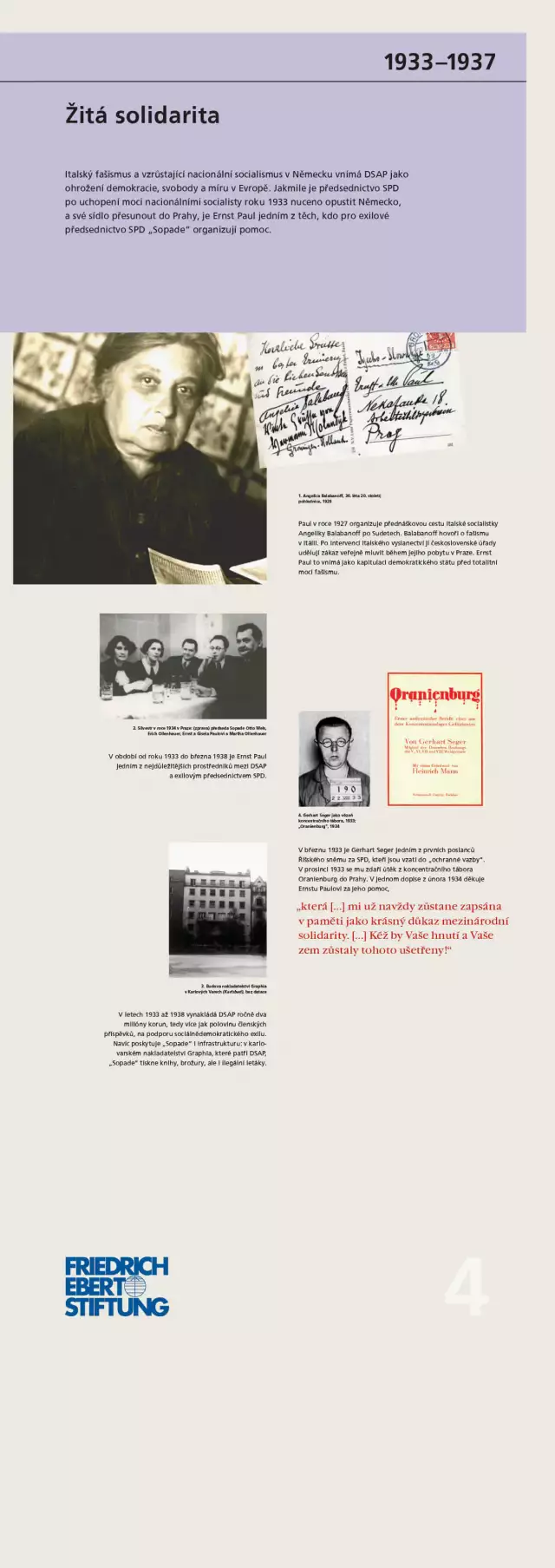 mehrsprachige Wanderausstellung Ernst Paul, Ausstelungstafel 3