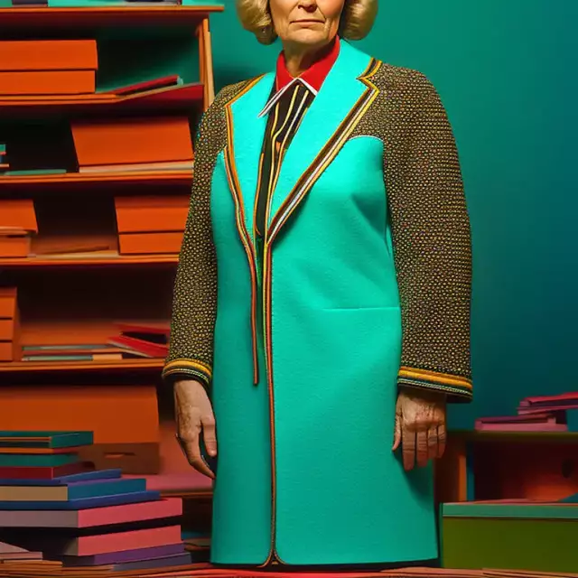 eine KI generierte Grundschullehrerin aus Ost-Deutschland