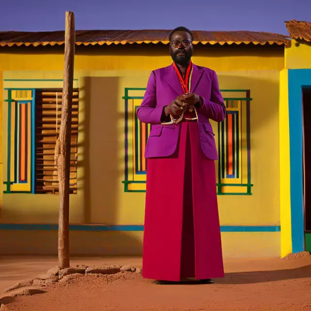 ein KI generierter Grundschullehrer aus Angola