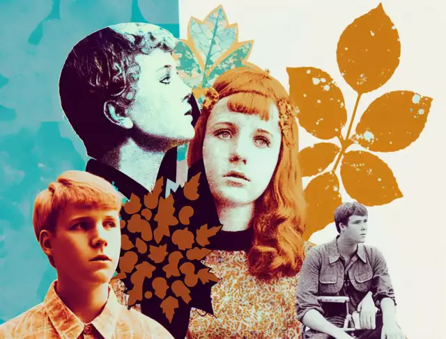 4 Personen Collage eine Person mit Behunderung, türkise und braune Farben