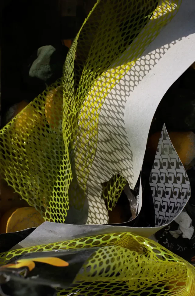 Texturen, verschiedene Materialien, abstrakt übereinander liegend