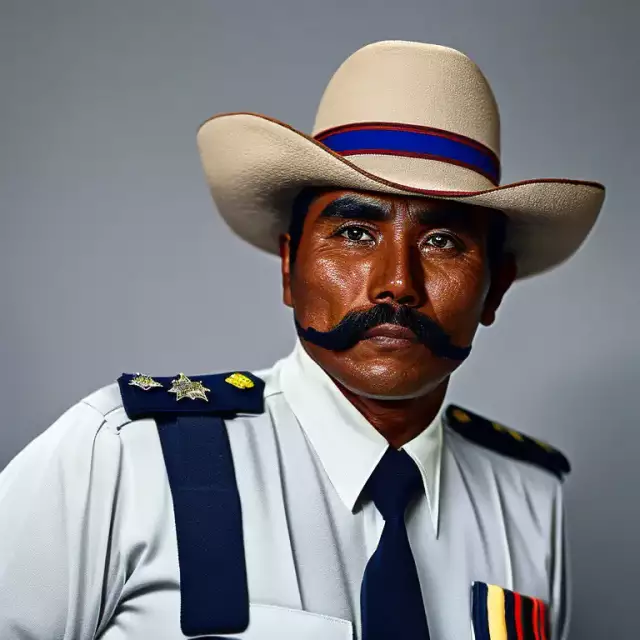 Bild eines Polizisten aus Guatemala. Erstellt mit generativer KI.