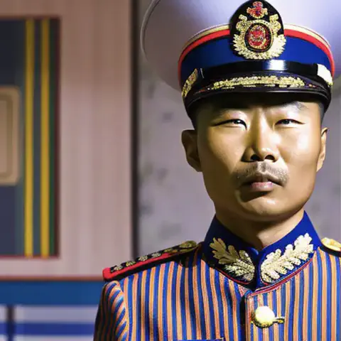 Bild eines Polizisten aus China. Erstellt mit generativer KI.