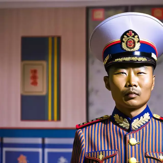 Bild eines Polizisten aus China. Erstellt mit generativer KI.