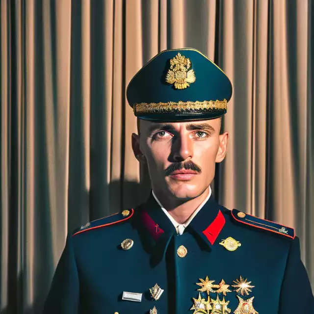 Bild eines russischen Polizisten. Erstellt mit generativer KI.