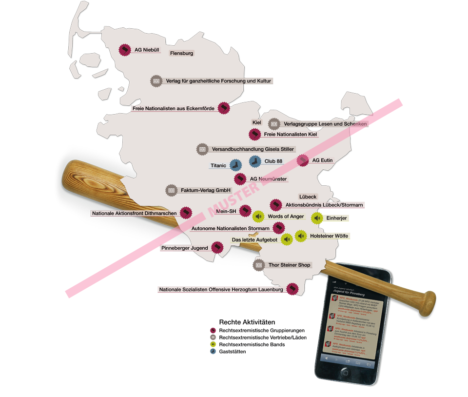 Rechtsextremismus Schleswig-Holstein Karte
