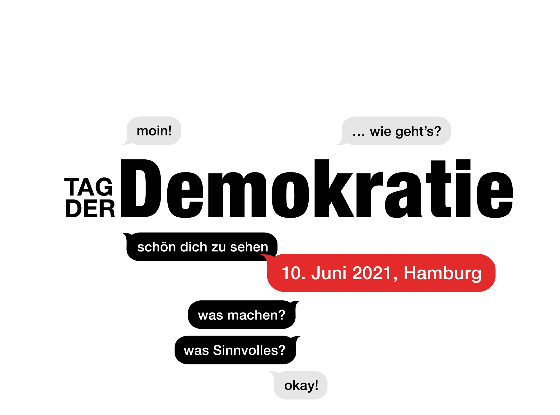 animierte SVG Grafik, Tag der Demokratie Hamburg 2021, Veranstaltungsdesign politische Bildung