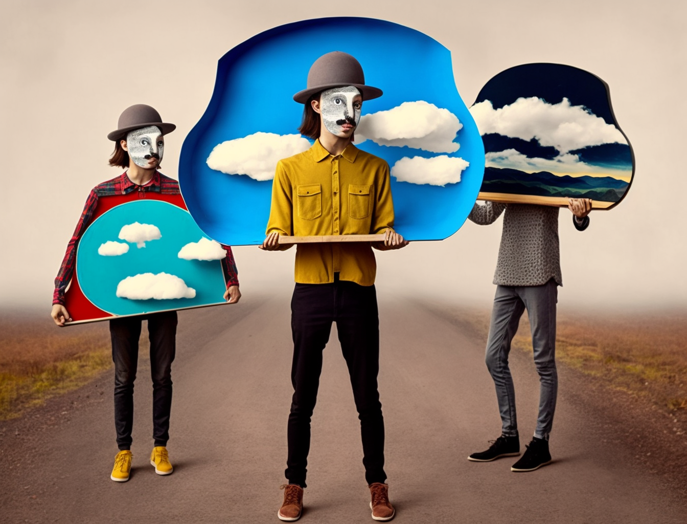 AI collage People with disabilities; Midjourney/IconScreen