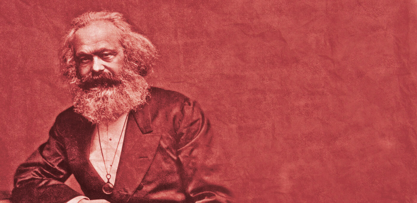 Karl Marx als Flyer.