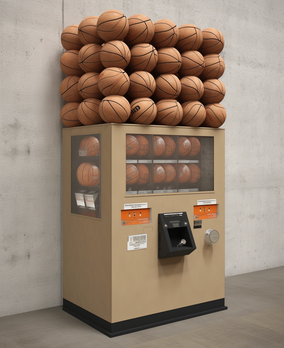 AI generated image: vending machine