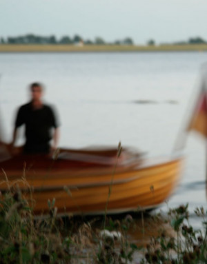 Tucker-Boot auf der Elbe bei Blankenese